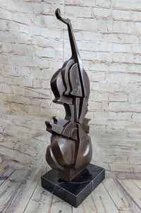 Cello Bronze Metal Sculpture Collectible Musician Dali
