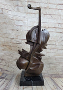 Cello Bronze Metal Sculpture Collectible Musician Dali