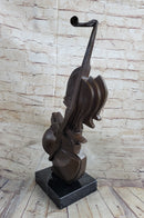 Cello Bronze Metal Sculpture Collectible Musician Dali