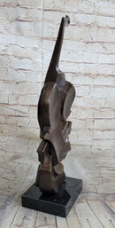 Cello Bronze Metal Sculpture Collectible Musician Dali