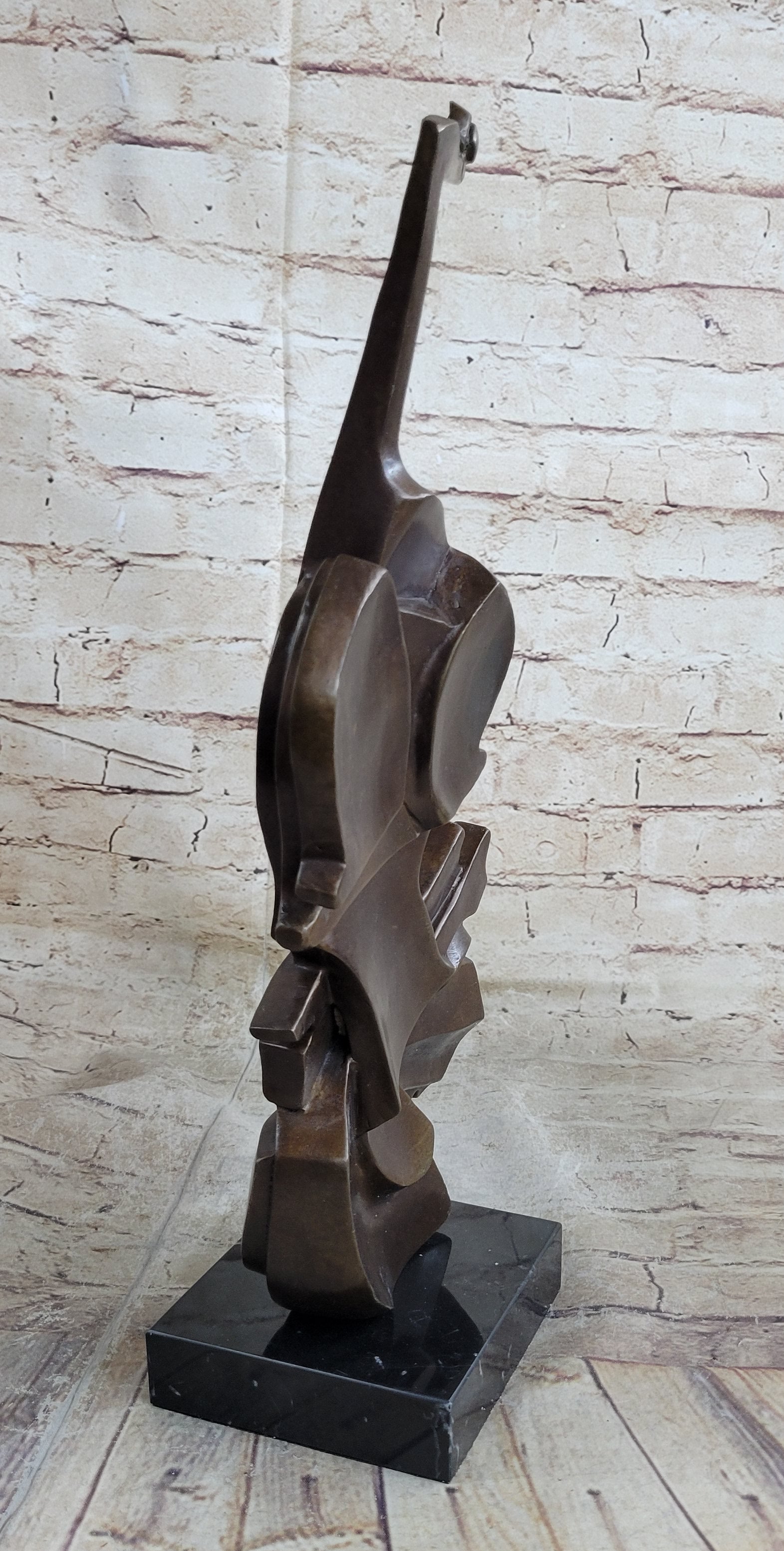 Cello Bronze Metal Sculpture Collectible Musician Dali