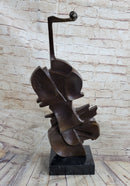 Cello Bronze Metal Sculpture Collectible Musician Dali