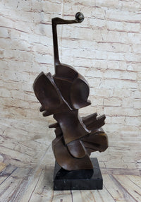 Cello Bronze Metal Sculpture Collectible Musician Dali