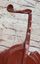 Salvador Dali Style Bronze Violin Sculpture on Marble Base