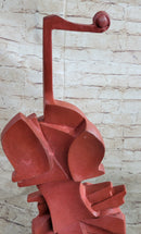 Red Cello Bronze Metal Sculpture Musician Dali