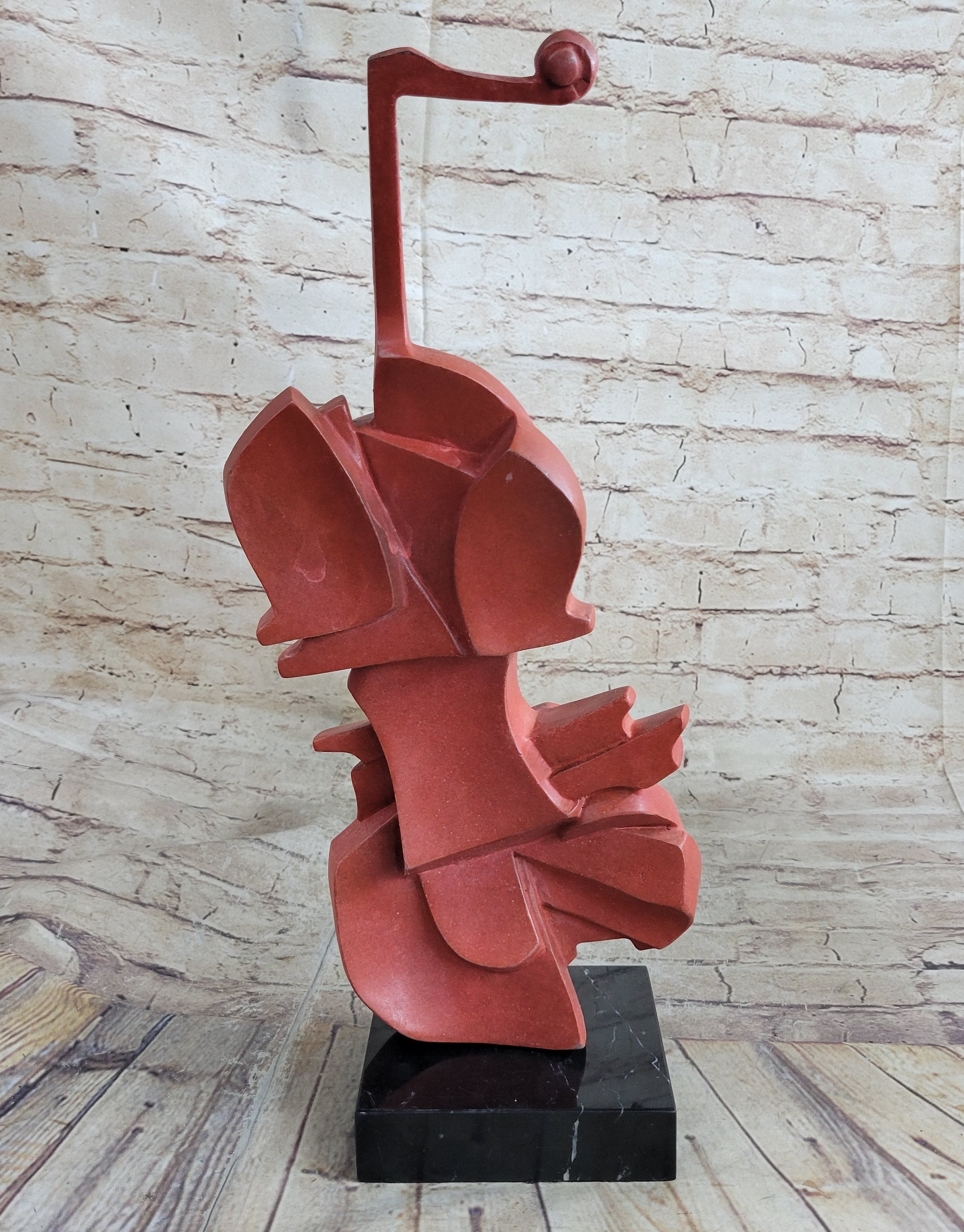 Red Cello Bronze Metal Sculpture Musician Dali