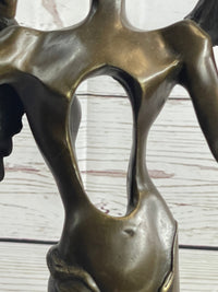 Salvador Dali Surrealistic Angel Abstract Bronze Sculpture