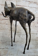 Salvador Dali Surrealist Elephant with Long Legs Bronze Sculpture