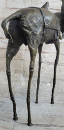 Salvador Dali Surrealist Elephant with Long Legs Bronze Sculpture