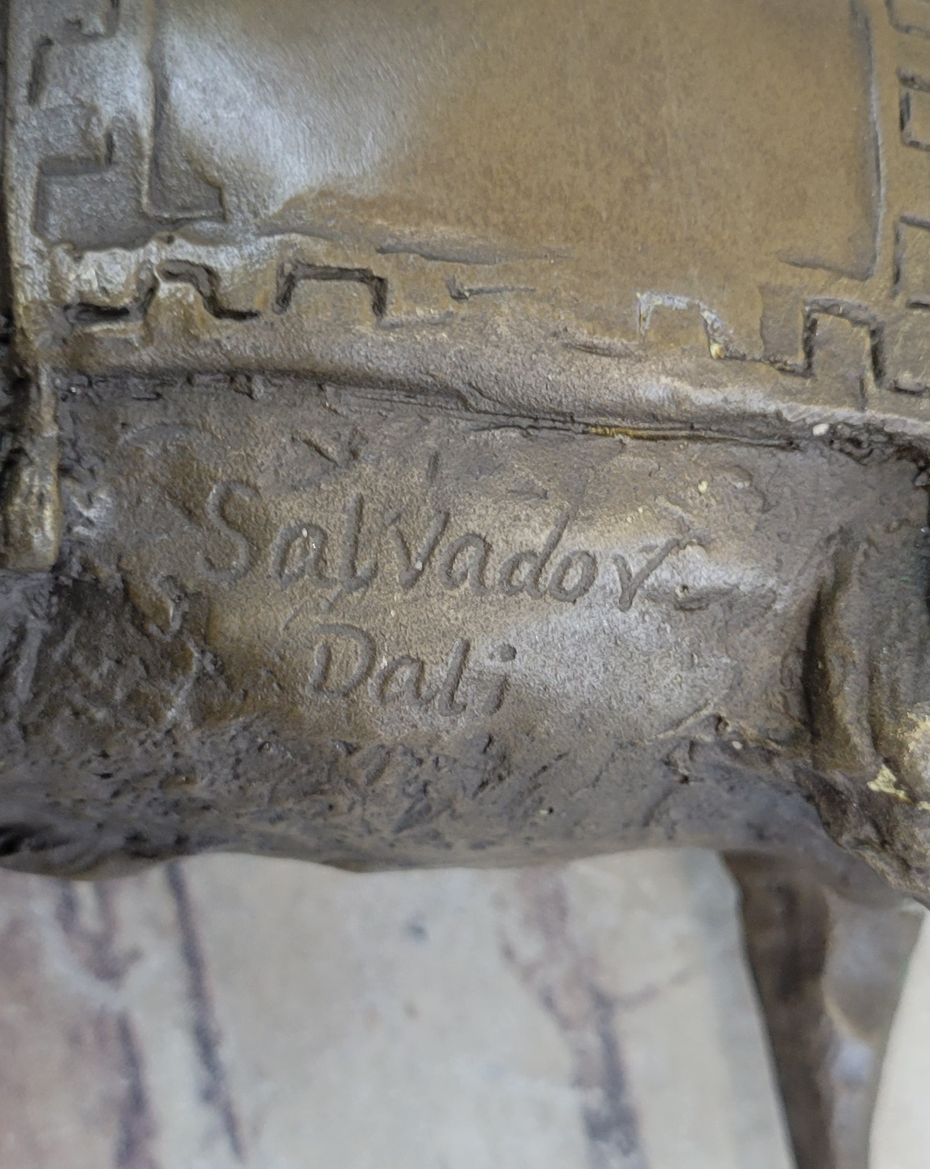 Salvador Dali Surrealist Elephant with Long Legs Bronze Sculpture