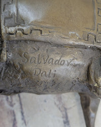 Salvador Dali Surrealist Elephant with Long Legs Bronze Sculpture