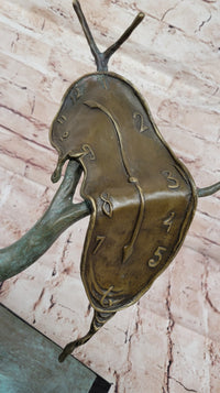 The Persistence of Memory Melting Clock by Salvador Dali Bronze