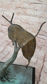 The Persistence of Memory Melting Clock by Salvador Dali Bronze