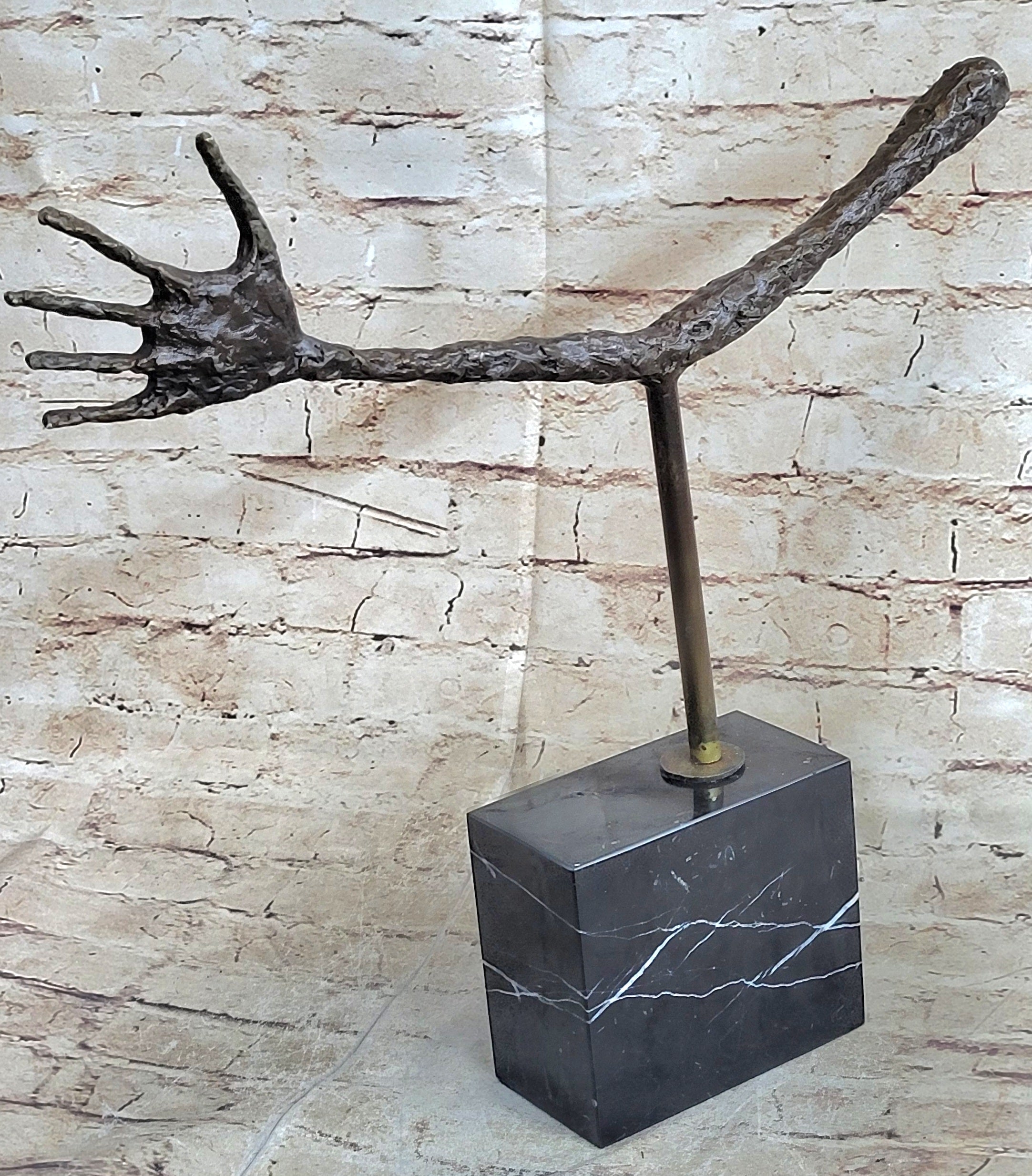 Thin Hand La Main by Alberto Giacometti Bronze 16" x 18"