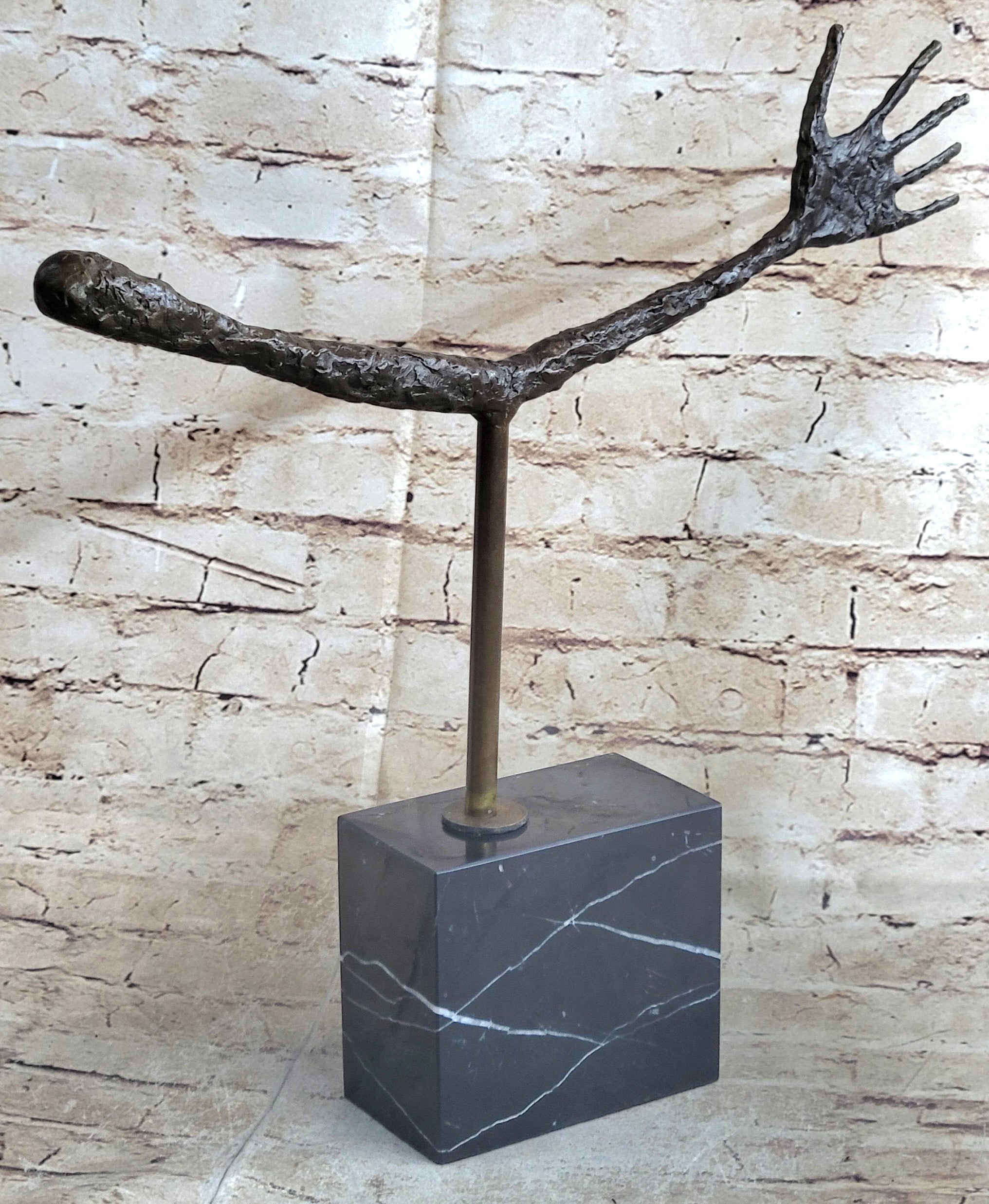 Thin Hand La Main by Alberto Giacometti Bronze 16" x 18"