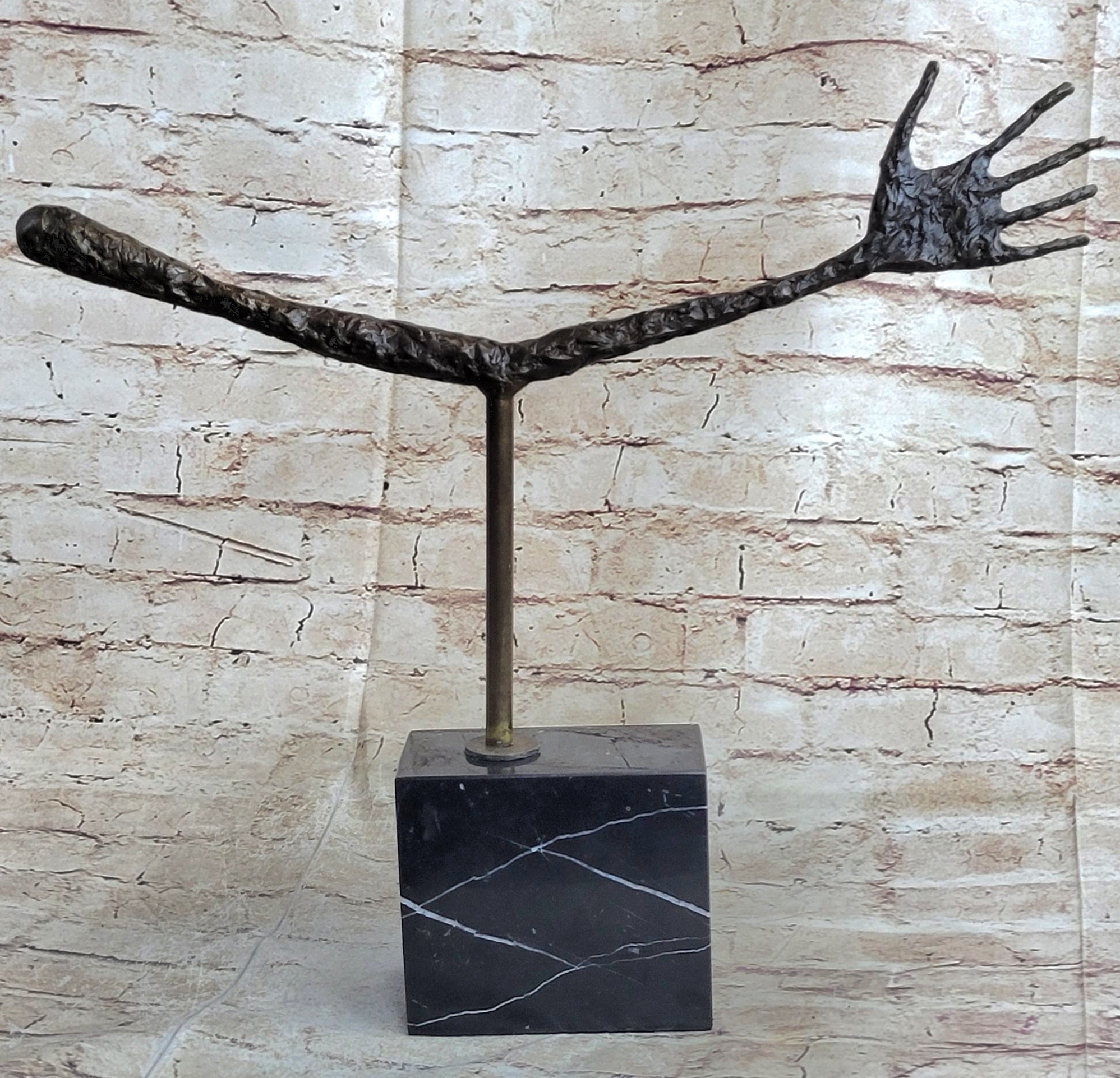 Thin Hand La Main by Alberto Giacometti Bronze 16" x 18"