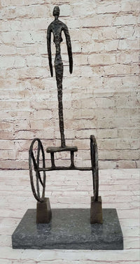 The Chariot by Alberto Giacometti Bronze Walking Man Sculpture