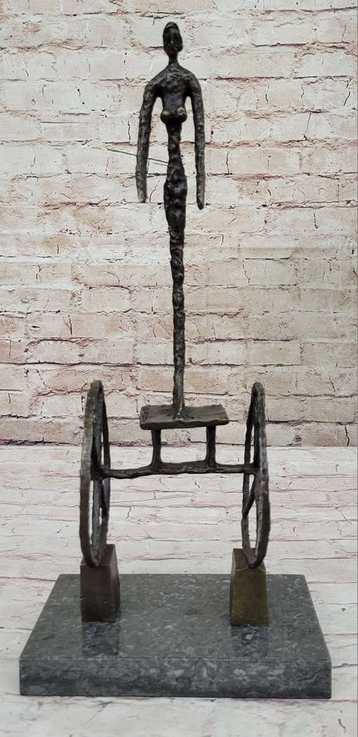The Chariot by Alberto Giacometti Bronze Walking Man Sculpture