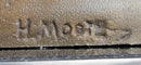 Woman on Bench by Henry Moore Bronze Sculpture Marble Base 9" x 8"