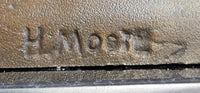 Woman on Bench by Henry Moore Bronze Sculpture Marble Base 9" x 8"