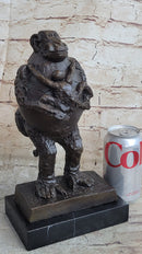Picasso Abstract Baboon & Baby Monkey Bronze Sculpture