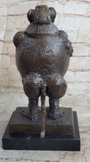 Picasso Abstract Baboon & Baby Monkey Bronze Sculpture