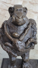 Picasso Abstract Baboon & Baby Monkey Bronze Sculpture