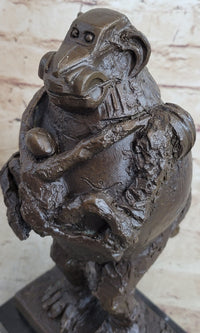 Picasso Abstract Baboon & Baby Monkey Bronze Sculpture