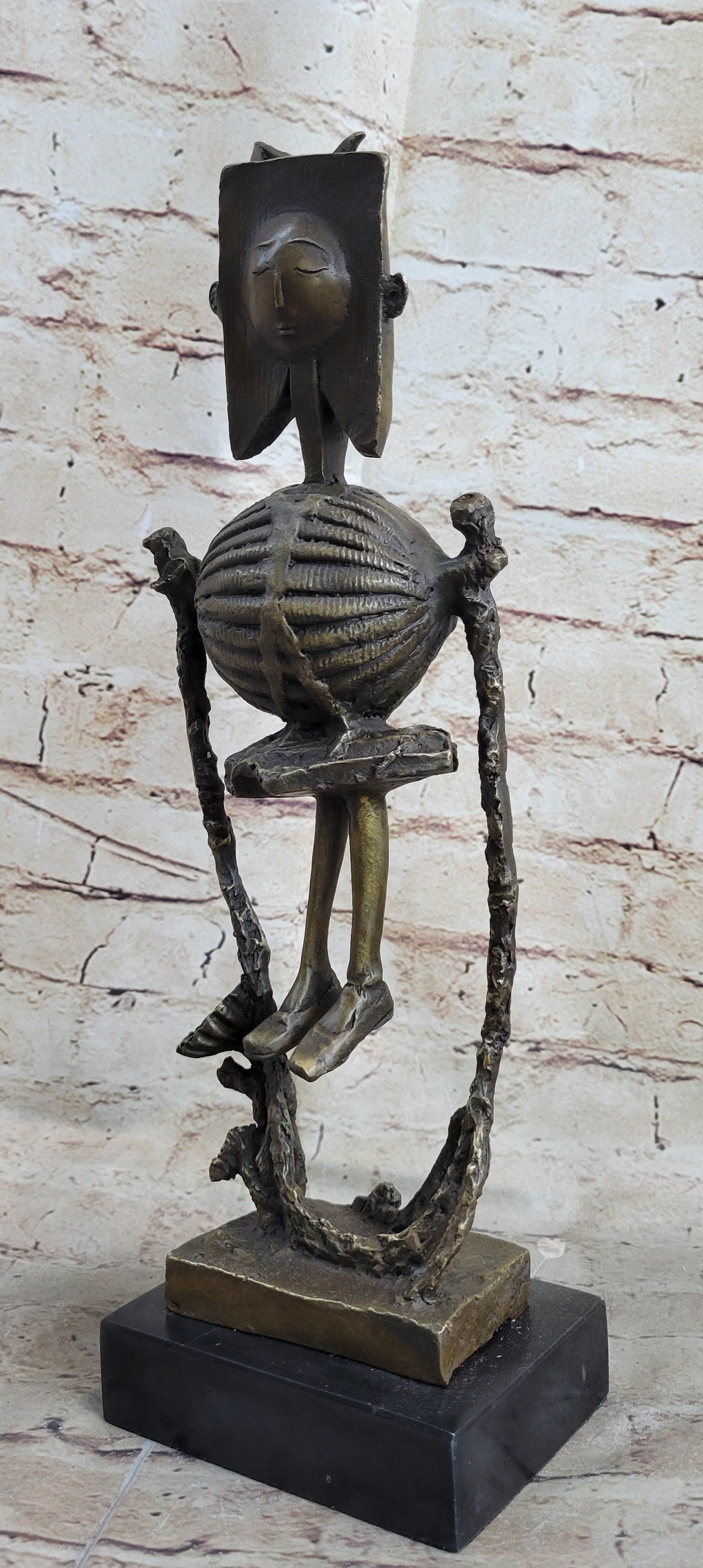 Steampunk Robot Skeleton Bronze 16" x 6" Sculpture