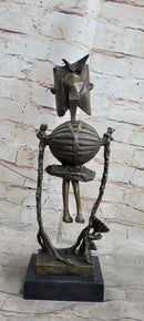 Steampunk Robot Skeleton Bronze 16" x 6" Sculpture