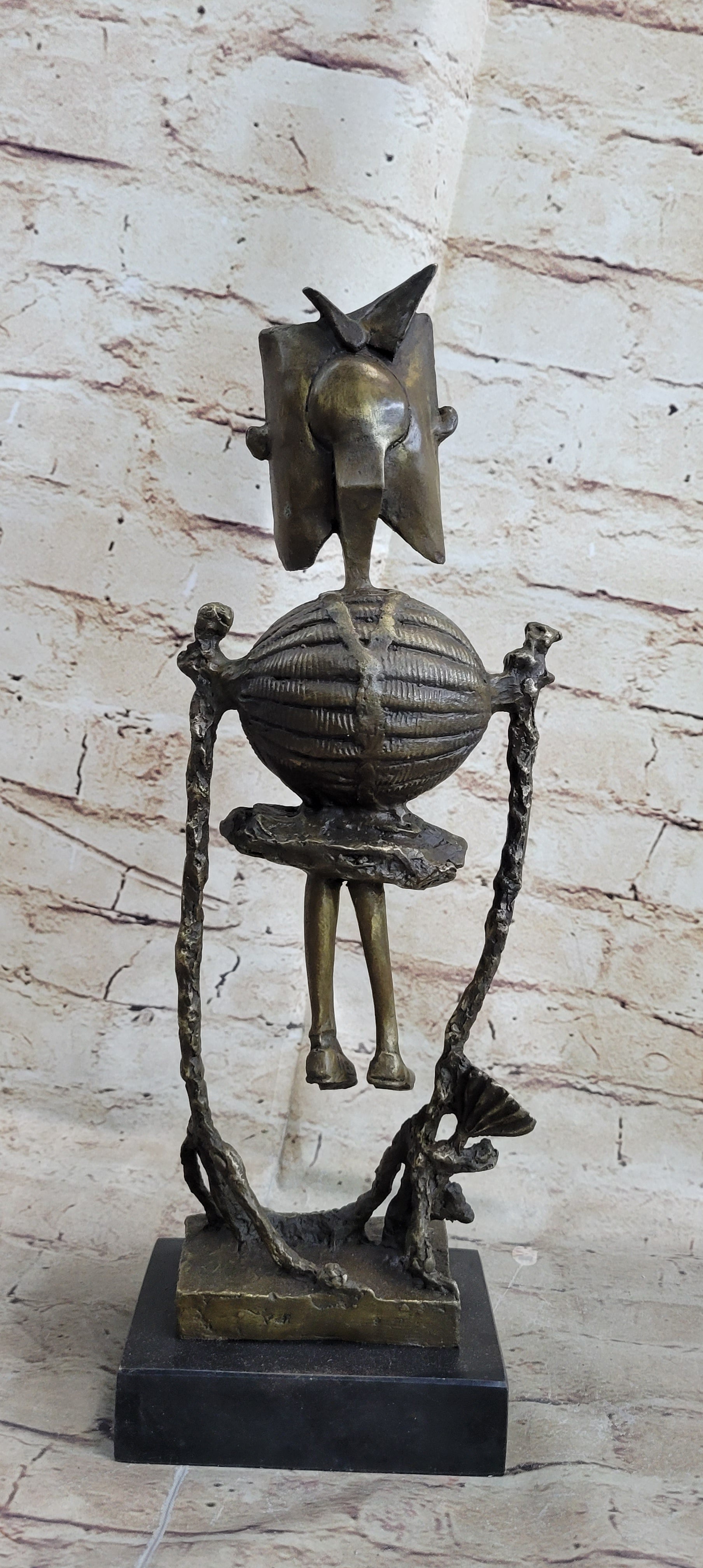 Steampunk Robot Skeleton Bronze 16" x 6" Sculpture