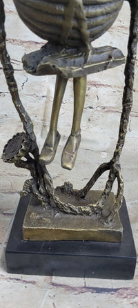 Steampunk Robot Skeleton Bronze 16" x 6" Sculpture