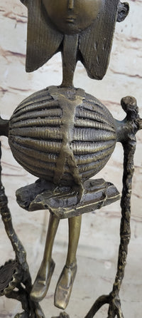 Steampunk Robot Skeleton Bronze 16" x 6" Sculpture