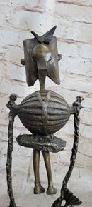 Steampunk Robot Skeleton Bronze 16" x 6" Sculpture
