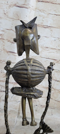 Steampunk Robot Skeleton Bronze 16" x 6" Sculpture