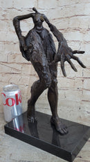 Exaggerated Surreal Abstract Bronze Female Figure Dali