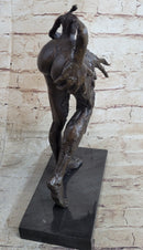 Exaggerated Surreal Abstract Bronze Female Figure Dali