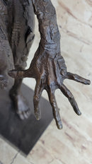 Exaggerated Surreal Abstract Bronze Female Figure Dali