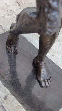 Exaggerated Surreal Abstract Bronze Female Figure Dali
