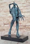 Abstract Surrealist Bronze Sculpture of Elongated Human Form