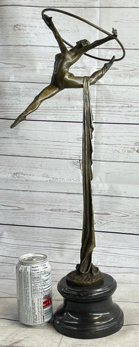 Miguel Lopez Gymnast Ballerina Trapeze Artist Bronze Sculpture