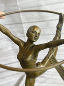 Miguel Lopez Gymnast Ballerina Trapeze Artist Bronze Sculpture