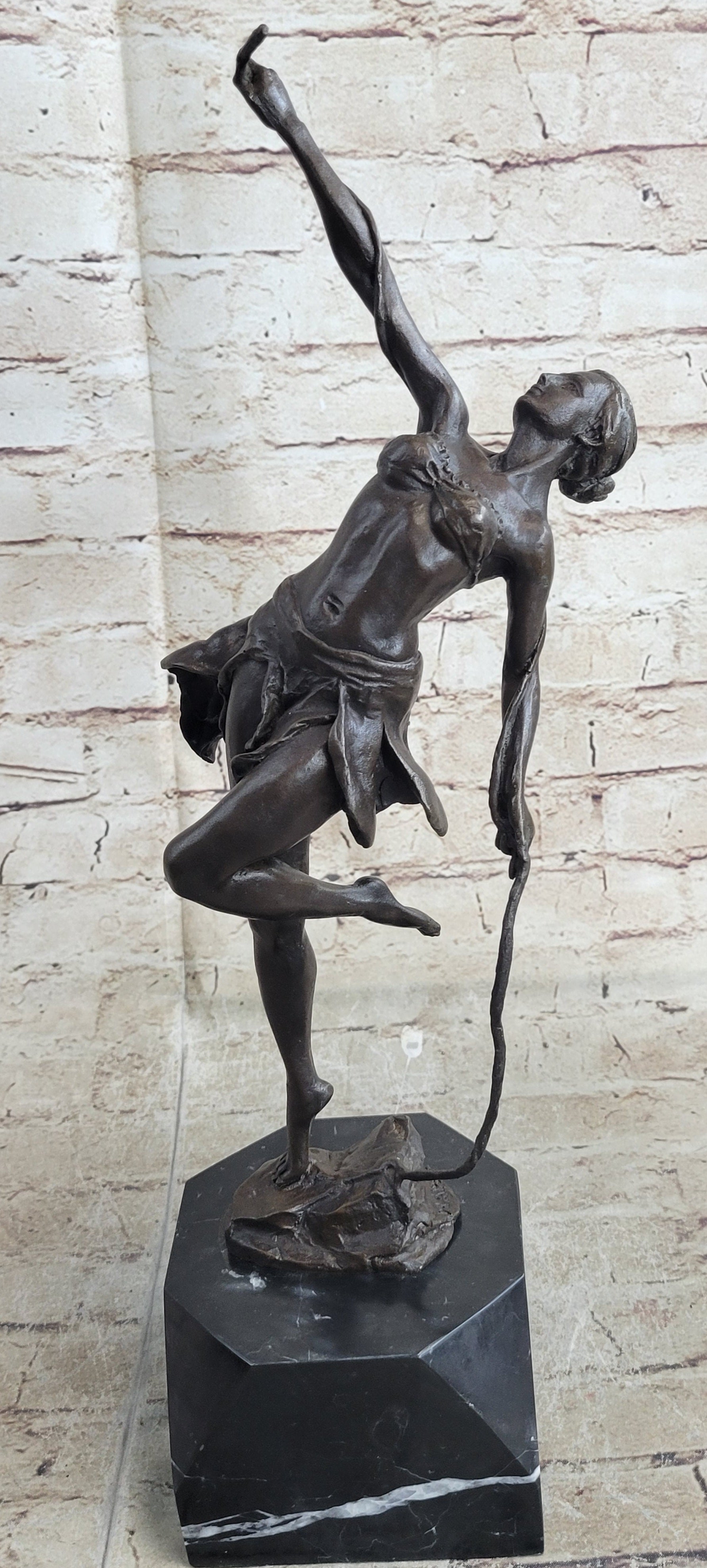 Female Dancer Art Deco Bronze Chiparus Tribute Sculpture