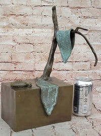 Persistence of Memory Melting Clock Bronze Art after Salvador Dali