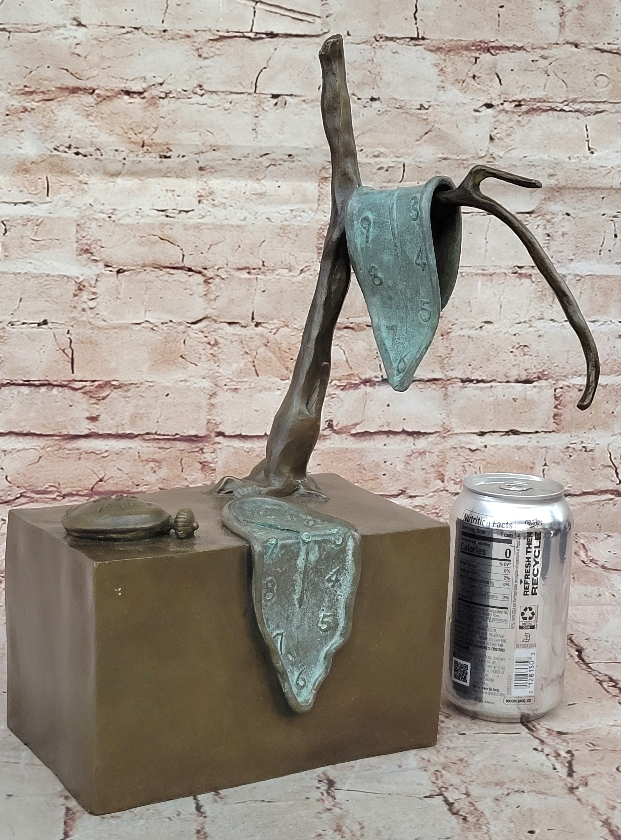 Persistence of Memory Melting Clock Bronze Art after Salvador Dali