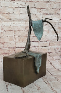 Persistence of Memory Melting Clock Bronze Art after Salvador Dali