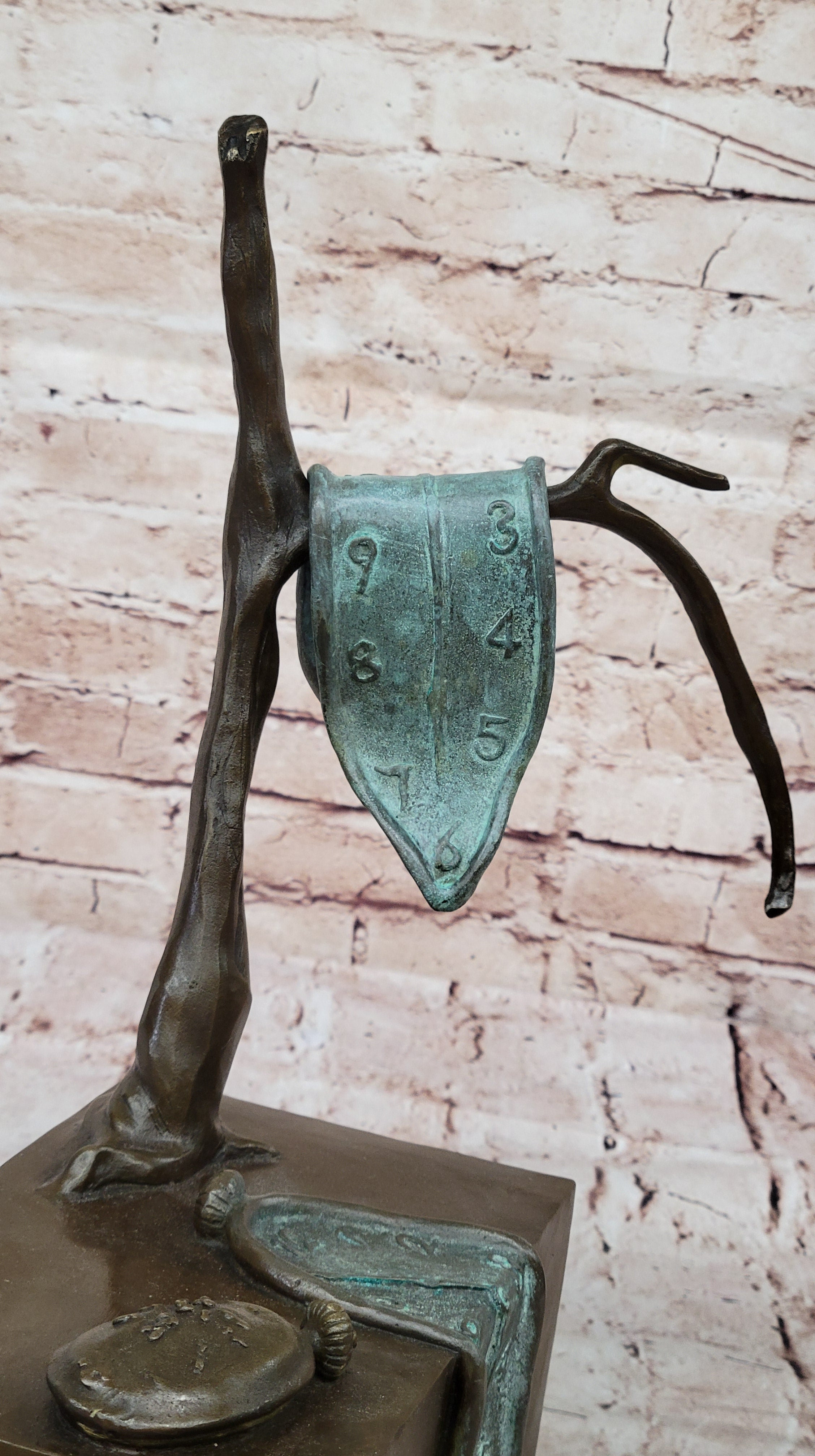 Persistence of Memory Melting Clock Bronze Art after Salvador Dali