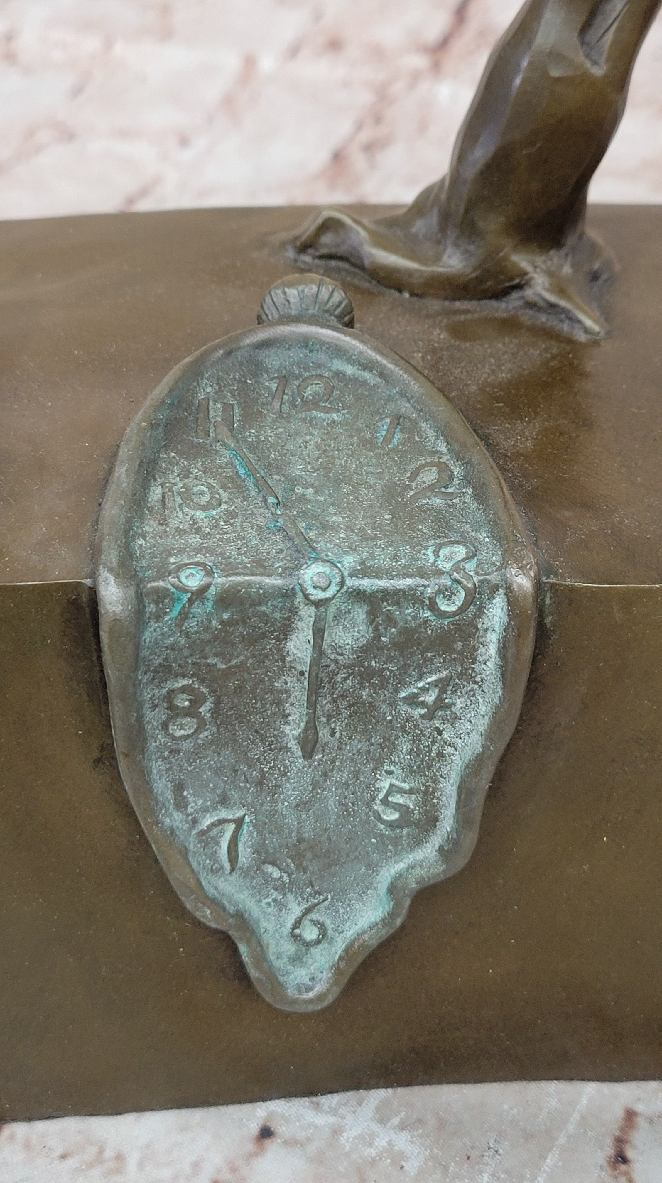 Persistence of Memory Melting Clock Bronze Art after Salvador Dali