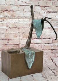Persistence of Memory Melting Clock Bronze Art after Salvador Dali