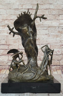 Surreal Melting Clock Bronze – Salvador Dalí Sculpture